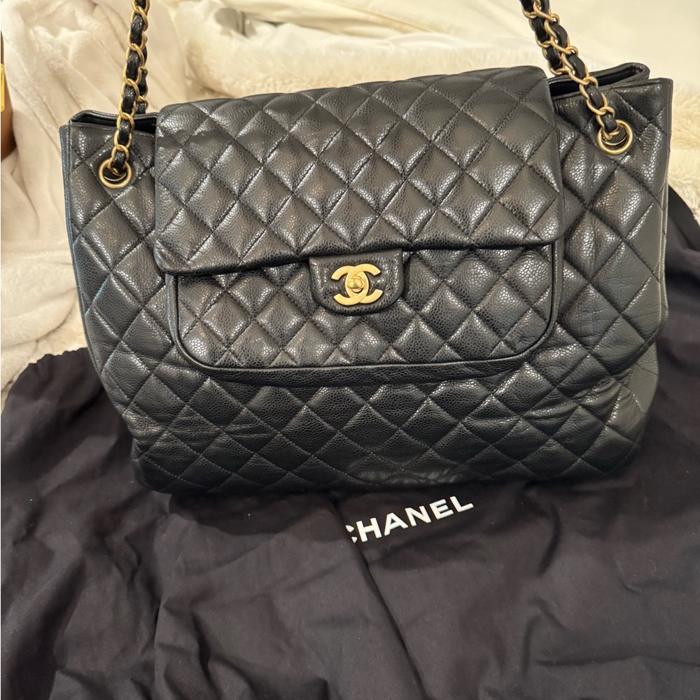 Chanel Black Quilted Leather Bag